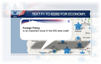 Preview - Obama-Biden Real Time SMS Google Map